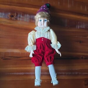 VINTAGE porcelain boy doll